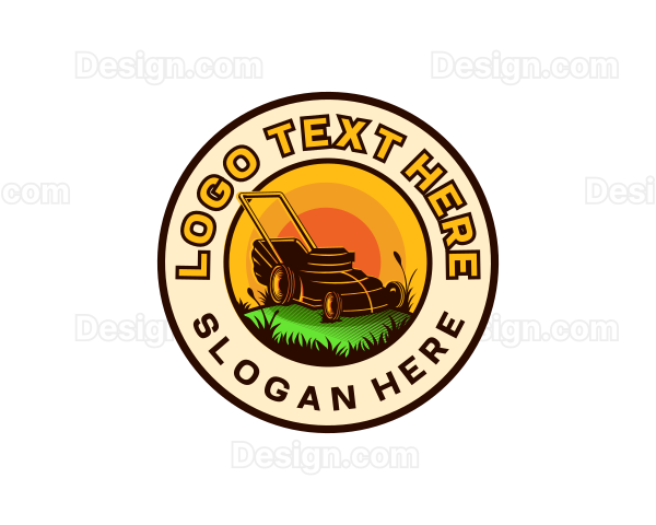 Lawn Mower Grass Trimmer Logo