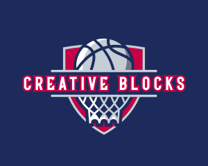 Basketball Hoop Varsity logo design