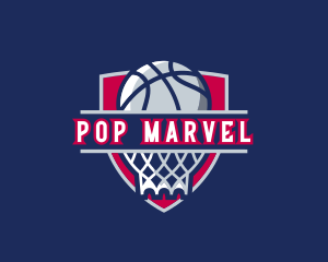 Basketball Hoop Varsity logo design