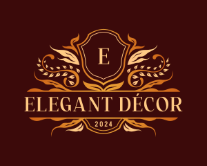 Elegant Ornamental Crest logo design