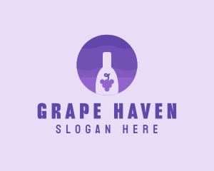 Grape Wine Beverage logo design