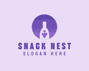 Grape Wine Beverage logo design