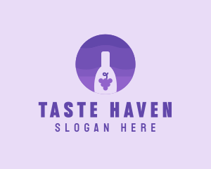 Grape Wine Beverage logo design