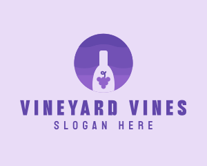 Grape Wine Beverage logo design