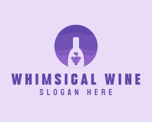 Grape Wine Beverage logo design