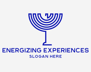 Menorah Jewish Candelabra  logo