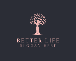 Woman Tree Wellness logo design