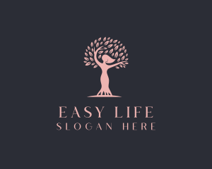 Woman Tree Wellness logo design