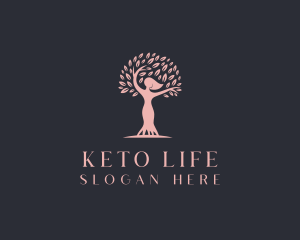 Woman Tree Wellness logo design