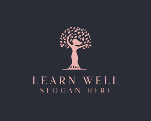 Woman Tree Wellness logo design