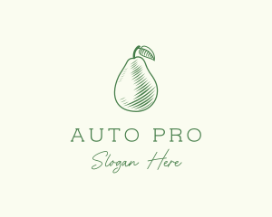 Green Pear Fruit logo