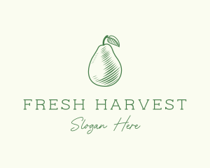 Green Pear Fruit logo