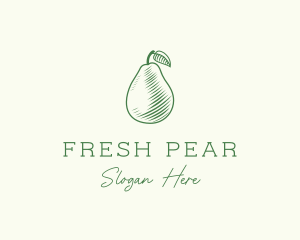 Green Pear Fruit logo