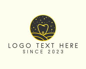 Night Dental Tooth logo