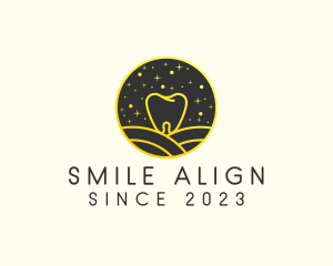 Night Dental Tooth logo