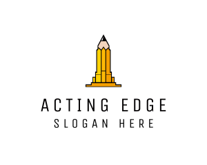 Yellow Pencil Tower logo design