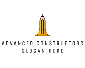 Yellow Pencil Tower logo design