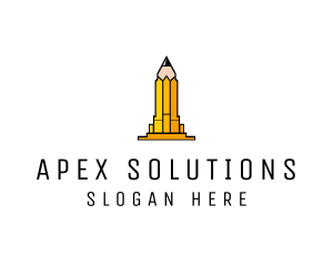 Yellow Pencil Tower logo design