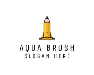 Yellow Pencil Tower logo design