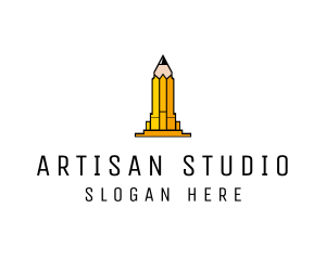 Yellow Pencil Tower logo design