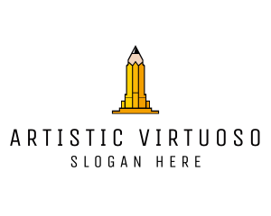 Yellow Pencil Tower logo design