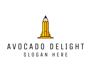 Yellow Pencil Tower logo design