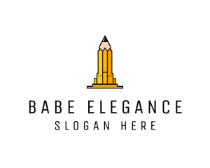 Yellow Pencil Tower logo design