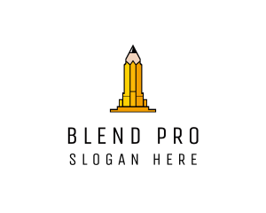 Yellow Pencil Tower logo design