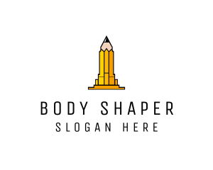 Yellow Pencil Tower logo design