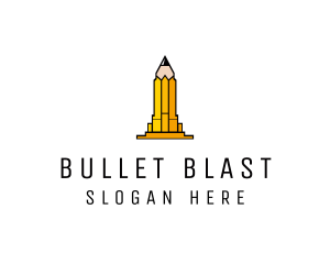 Yellow Pencil Tower logo design