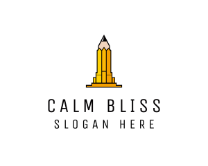 Yellow Pencil Tower logo design