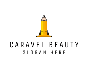 Yellow Pencil Tower logo design