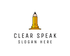 Yellow Pencil Tower logo design