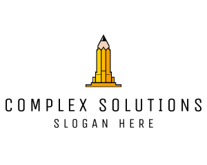 Yellow Pencil Tower logo design