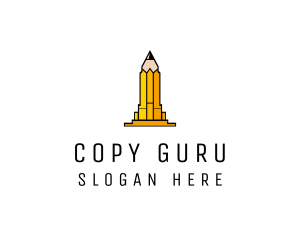 Yellow Pencil Tower logo design