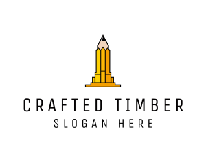 Yellow Pencil Tower logo design