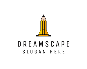 Yellow Pencil Tower logo design