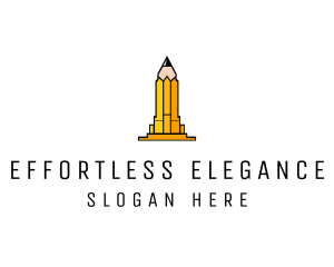 Yellow Pencil Tower logo design