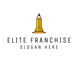 Yellow Pencil Tower logo design