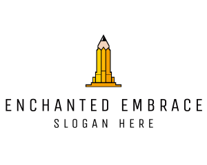 Yellow Pencil Tower logo design