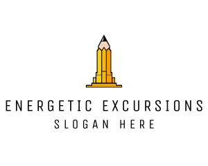 Yellow Pencil Tower logo design