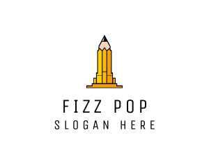 Yellow Pencil Tower logo design