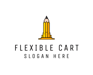 Yellow Pencil Tower logo design