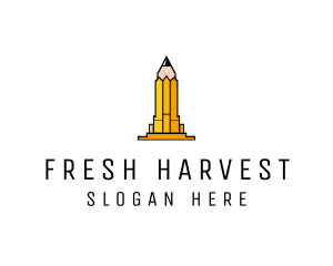 Yellow Pencil Tower logo design