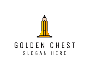 Yellow Pencil Tower logo design