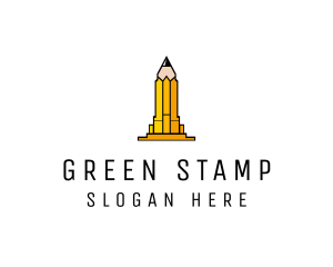 Yellow Pencil Tower logo design