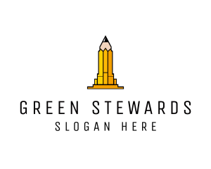 Yellow Pencil Tower logo design