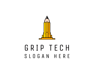 Yellow Pencil Tower logo design