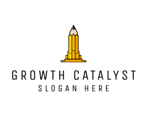 Yellow Pencil Tower logo design