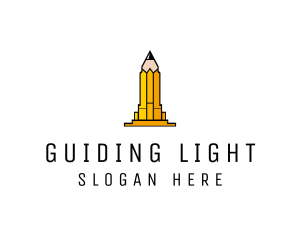 Yellow Pencil Tower logo design